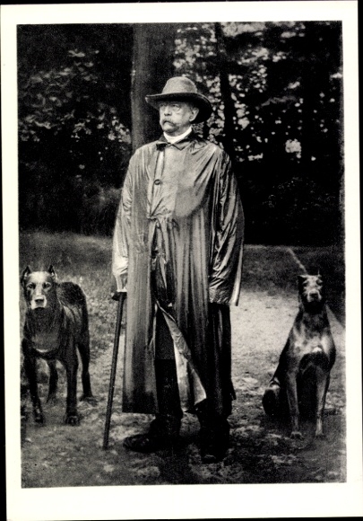 Ak Friedrichsruh Aumühle, Fürst Otto von Bismarck, Hunde
