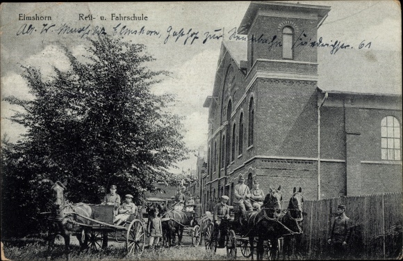 Ak Elmshorn in Holstein, manege en rijschool, koetsen