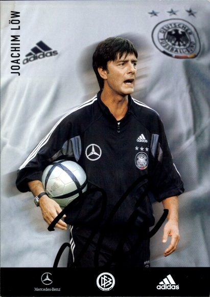 Autogrammkarte Trainer Joachim Löw, Deutsche Nationalmannschaft, Autogramm