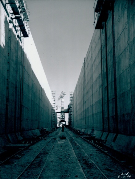 Photo Marckolsheim Alsace Bas Rhin, nuclear power plant, Henri Baranger 1960, La Photothèque EDF