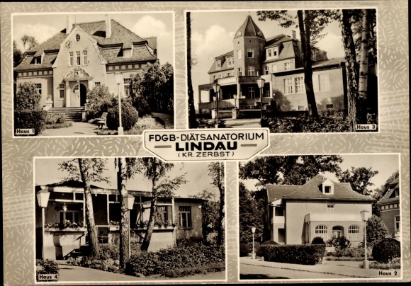 KP Lindau Zerbst w Anhalt, sanatorium dietetyczne FDGB, domy 1 do 4