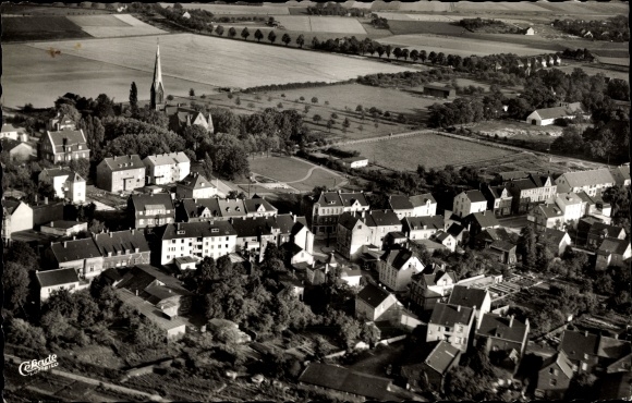 PC Holzwickede in the Ruhr area, view of the place, aerial photo