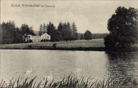 Postcard Eckardtshausen Gerstungen in Thuringia, Wilhelmsthal Castle near Eisenach