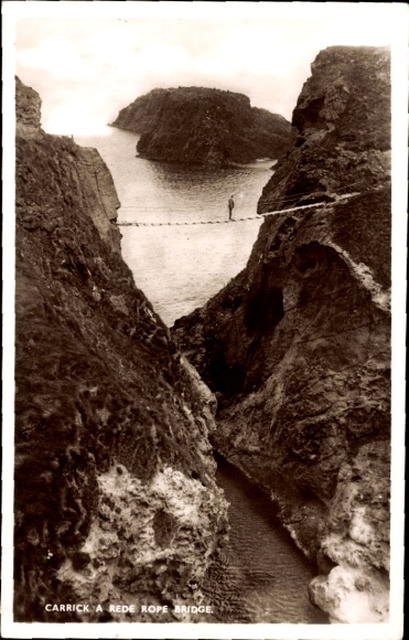 Postcard Northern Ireland, Carrick-a-Rede Bridge