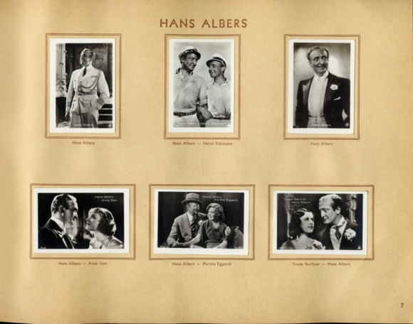 Mercedes film pictures IV From sounding films collector&#39;s picture album Batschari cigarette factory, Baden-Baden