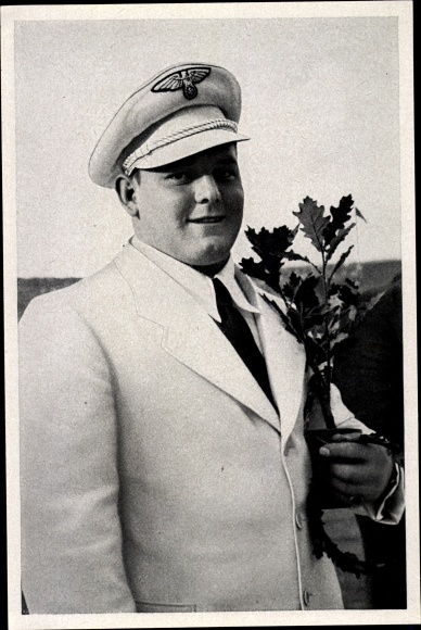 Collection picture Olympia 1936, weightlifter Sepp Manger, heavyweight