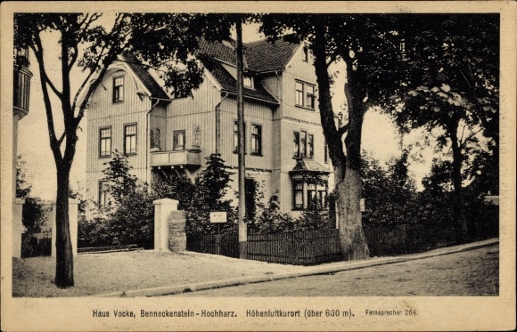 Ansichtkaart Benneckenstein Oberharz, huis Vocke