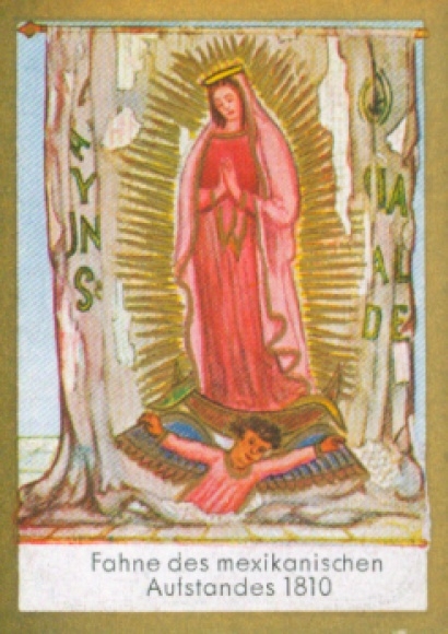 Collection picture Ulmenried flag pictures No. 194, flag of the Mexican uprising 1810