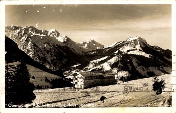 Postcard Oberjoch Bad Hindelang in Oberallgäu, Oberjochpass, Adolf Hitler Pass, Oberjoch Adolf Hitle...