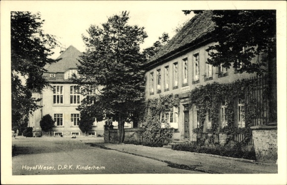 Postcard Hoya an der Weser, DRK children's home