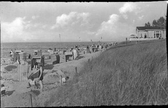 24 Negative Berg-Dievenow in Pommern, Promenade, Strand, Steg, Segelboot