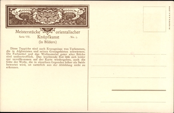 Ac Masterpieces of Oriental Knotting VII 4, dywany bucharskie, Afganistan