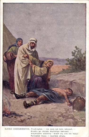 Künstler Ak S. Adam, Ojciec Zadzumionych, Gedicht Juliusz Słowacki