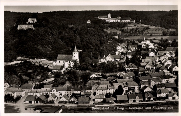 Ak Donaustauf in der Oberpfalz, Burg, Heilstätte