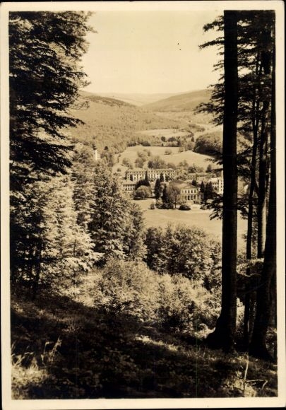 Postcard Bad Brückenau in Sinntal Lower Franconia, partial view, Bad