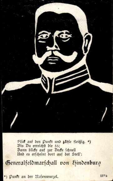 Artysta KP Feldmarszałek Paul von Hindenburg, obrazek-puzzle