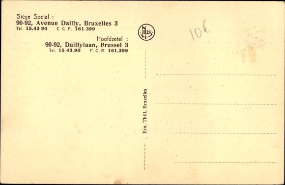 Postcard Bruxelles Brüssel, Oeuvre Nationale des Aveugles, National Work of the Blind, Atelier, Logements