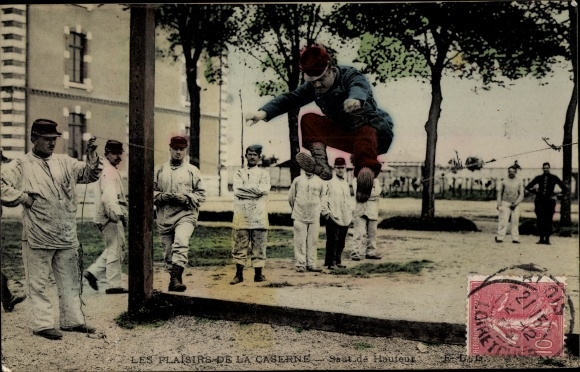 Postcard Melun Seine et Marne, 31 de Ligne, High Jump