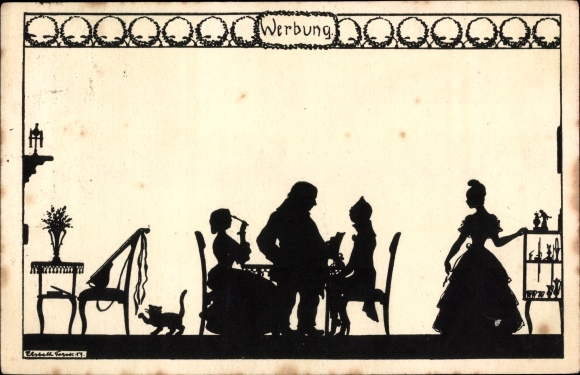 Paper cut PC Forck, Elsbeth, advertising, family, daughter&#39;s lover