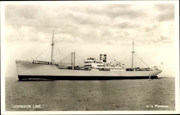 Ak stoomboot MS Panama, Johnson Line