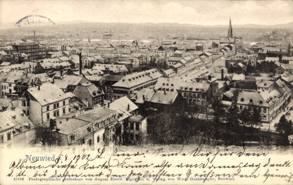 Ak Neuwied am Rhein, Gesamtansicht