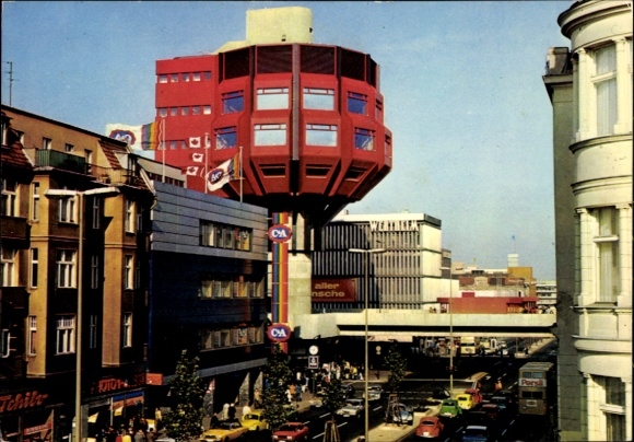 Ak Berlin Steglitz, Bierpinsel, Straßenansicht, C&A
