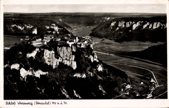 Postcard Langenbrunn Beuron in Württemberg, Werenwag Castle