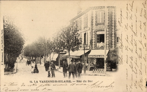 Ak La Varenne Saint Hilaire Val de Marne, Rue du Bac