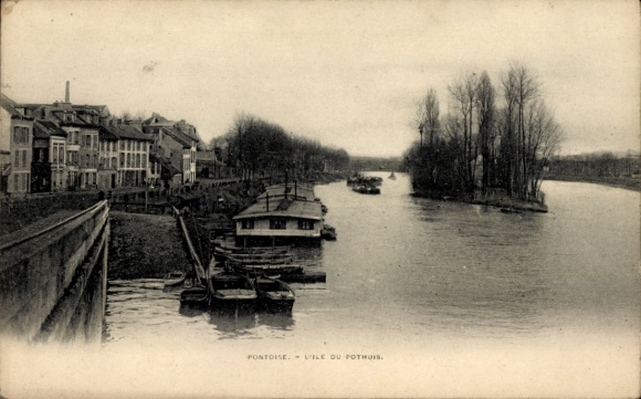 CPA Pontoise Val d'Oise, Ile du Pothuis
