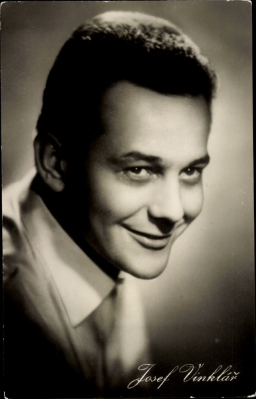 Postcard Actor Josef Vinklar, portrait