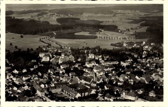 Ak Bad Wörishofen im Unterallgäu, Fliegeraufnahme