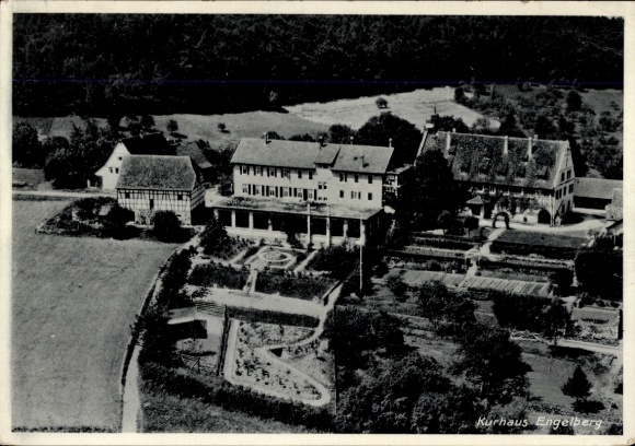 Ak Engelberg Winterbach in Württemberg, Kurhaus Engelberg, natürliche Umgebung,  Architektur