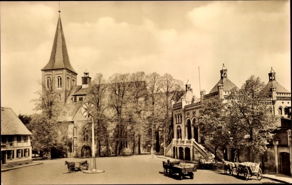 PC Wittenburg in Mecklenburg, market square