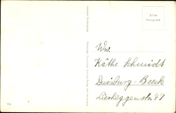 Postcard motor ship Tutzing on Lake Starnberg