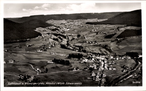 Ak Waldachtal im Schwarzwald, Luftkurort, Wintersportplatz, Landschaft, Ort Mitteltal, Schwarzwal