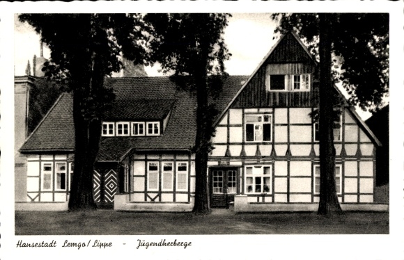 Ak Lemgo Lippe, Blick auf die Jugendherberge