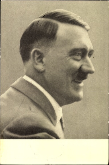 Postcard Führer and Reich Chancellor Adolf Hitler, portrait, Men of the Time No. 92