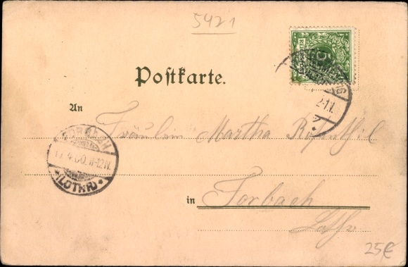 Zonneschijn litho Glees in de Eifel, Klooster Maria Laach