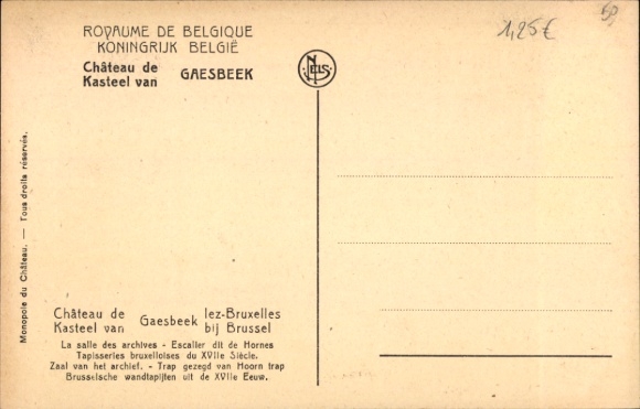KP Lennik Brabancja Flamandzka, Zamek Gaasbeek, Archiwum Escaller