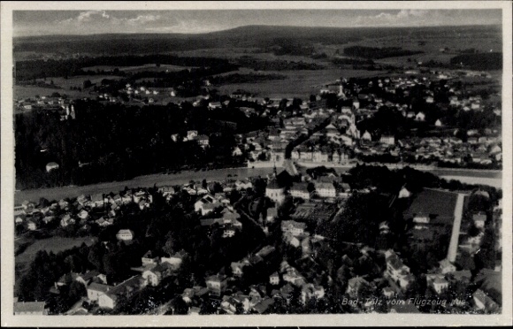Postcard Bad Tölz in Upper Bavaria, aerial photograph