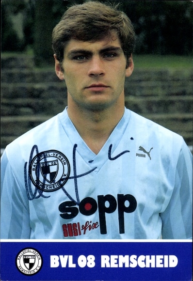 Autograph card footballer Martin Tilner, FC Remscheid, autograph