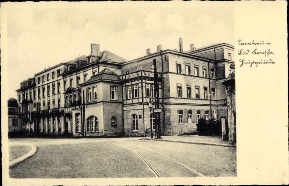 Postcard Bad Kreischa near Dresden, sanatorium, main building