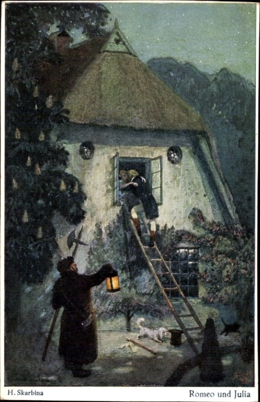 Artist PC Skarbina, Helmut, Romeo and Juliet, lovers, night watchman
