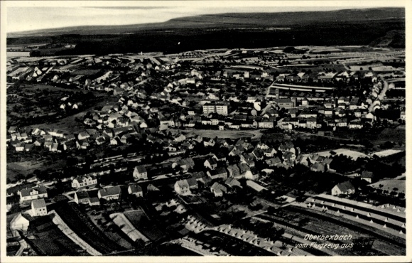 Postcard Höcherberg Oberbexbach Bexbach in Saarpfalz district Saarland, aerial photograph