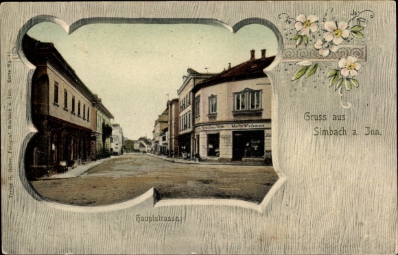 Passepartout PC Simbach am Inn Lower Bavaria, main street, action