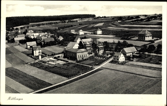 Postcard Möttlingen Bad Liebenzell in the Black Forest, aerial view, general view