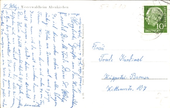 Postcard Altenkirchen in the Westerwald, Westerwaldheim