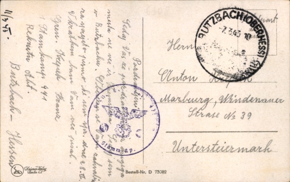Postcard Butzbach in Taunus Hessen, Barracks IR 36