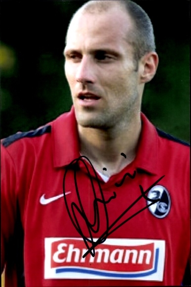 Autograph card footballer Daniel Sereinig, SC Freiburg, autograph