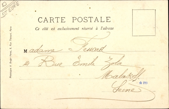 Postcard Brionne Eure, Boulevard Saint Denis